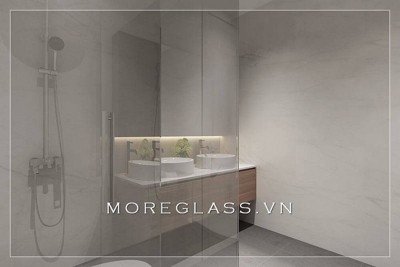 thiết kế phòng tắm kính đẹp